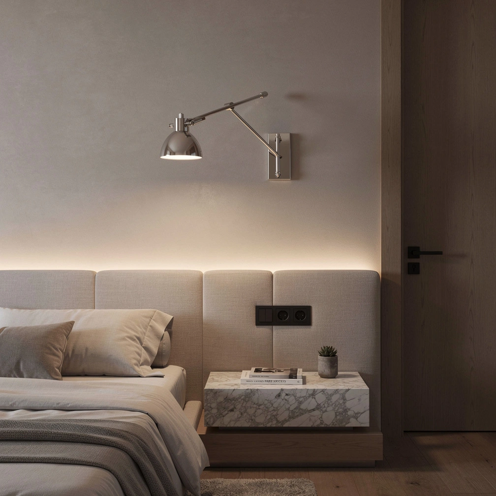 Machinist Swing-Arm Task Sconce