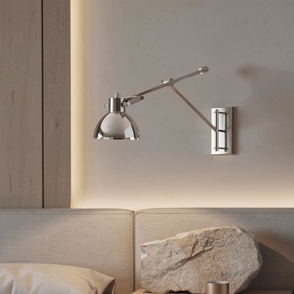 Machinist Swing-Arm Task Sconce