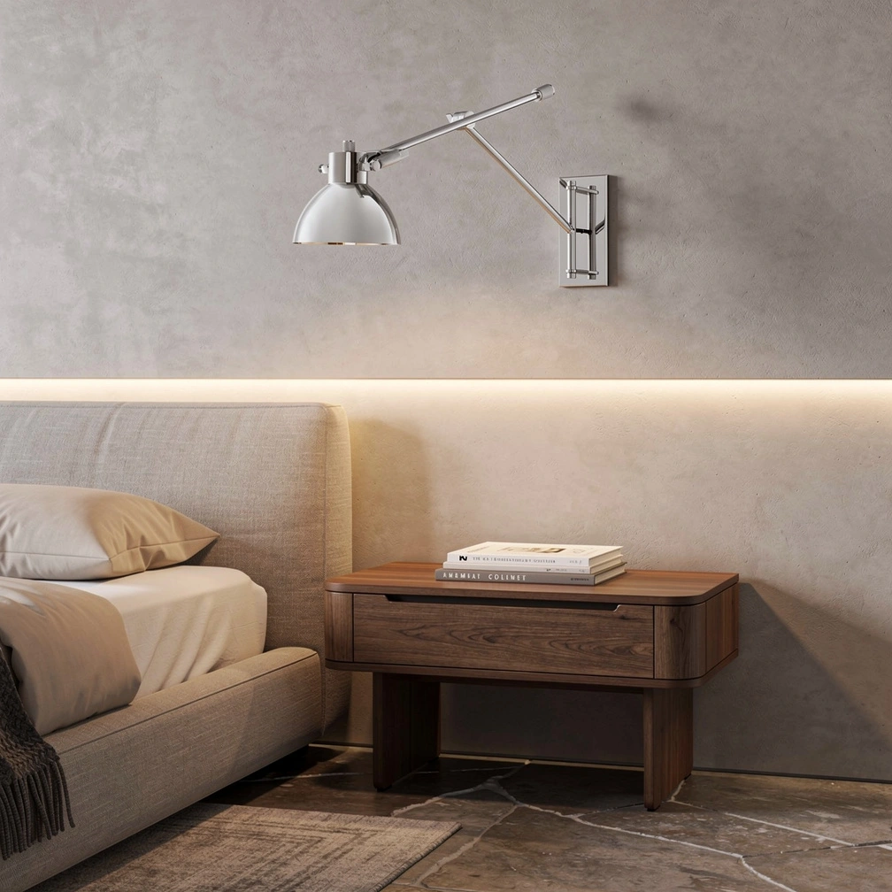 Machinist Swing-Arm Task Sconce