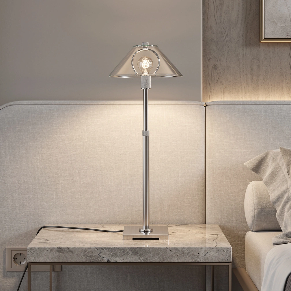 Utilitaire Glass Shade Table Lamp