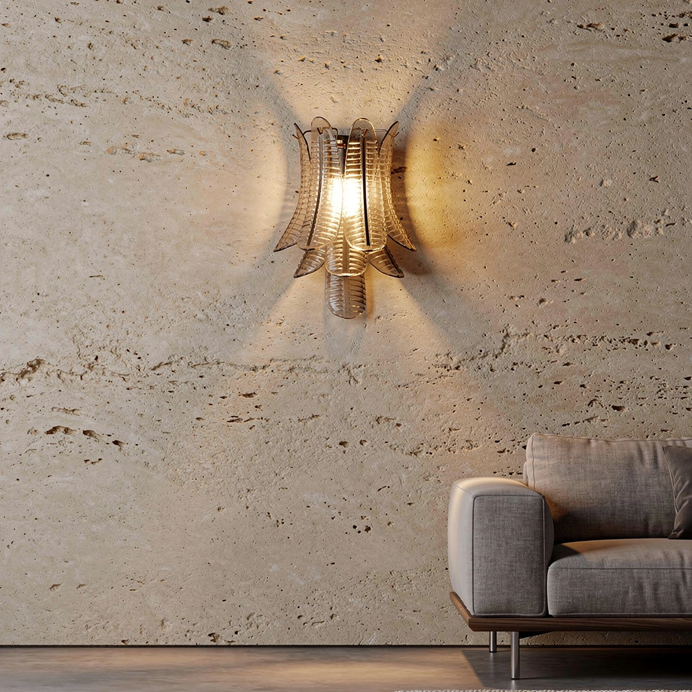 Murano glass Leaves Wall Lamp