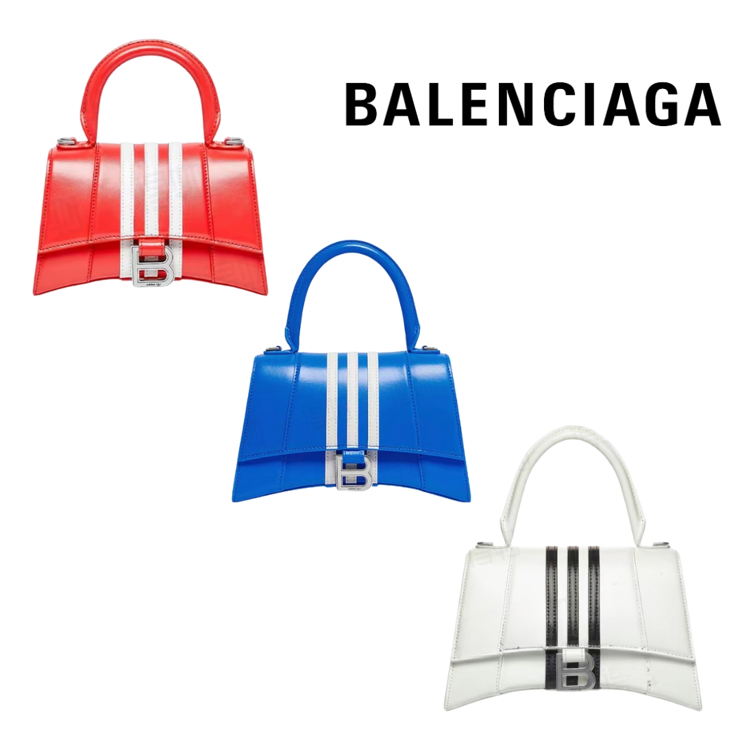 BALENCIAGA×ADIDAS カーフスキン ボックス バッグ 3色
