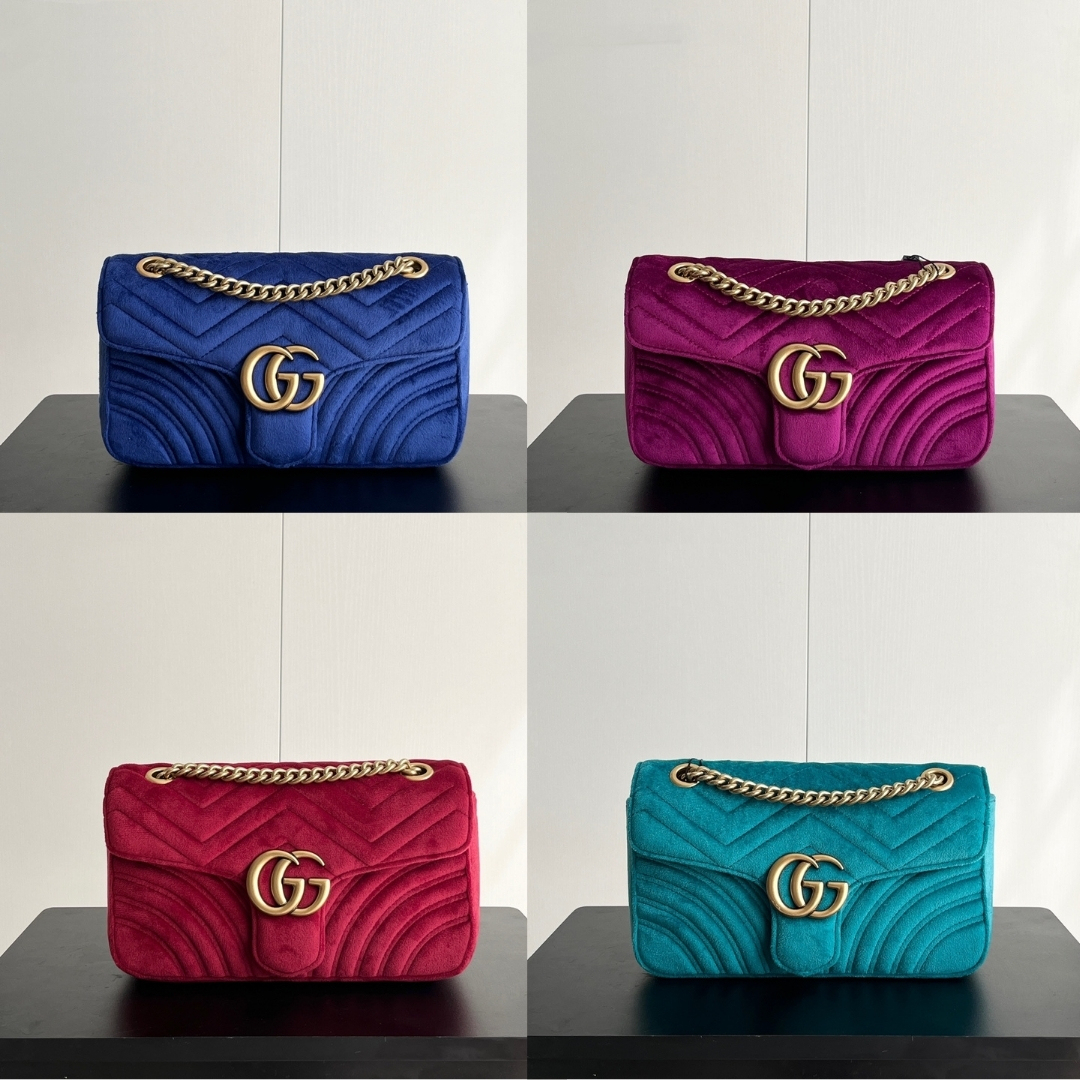 【GUCCI公式旗艦店】グッチ 定番チェーンバッグ ビロード 大人気好評！