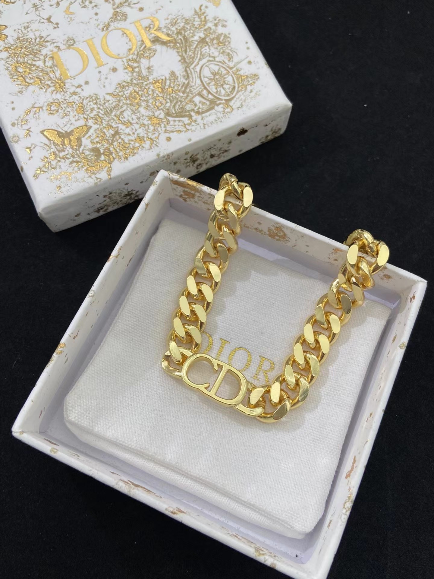 Dior新作ディオール Cruiseコレクション CDチョーカー ネックレス
