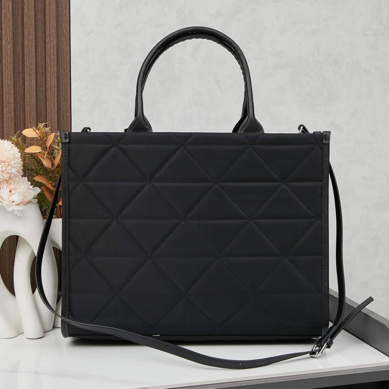 【PRADA旗艦店】(プラダ)  Symbole Tote ハンドバッグ