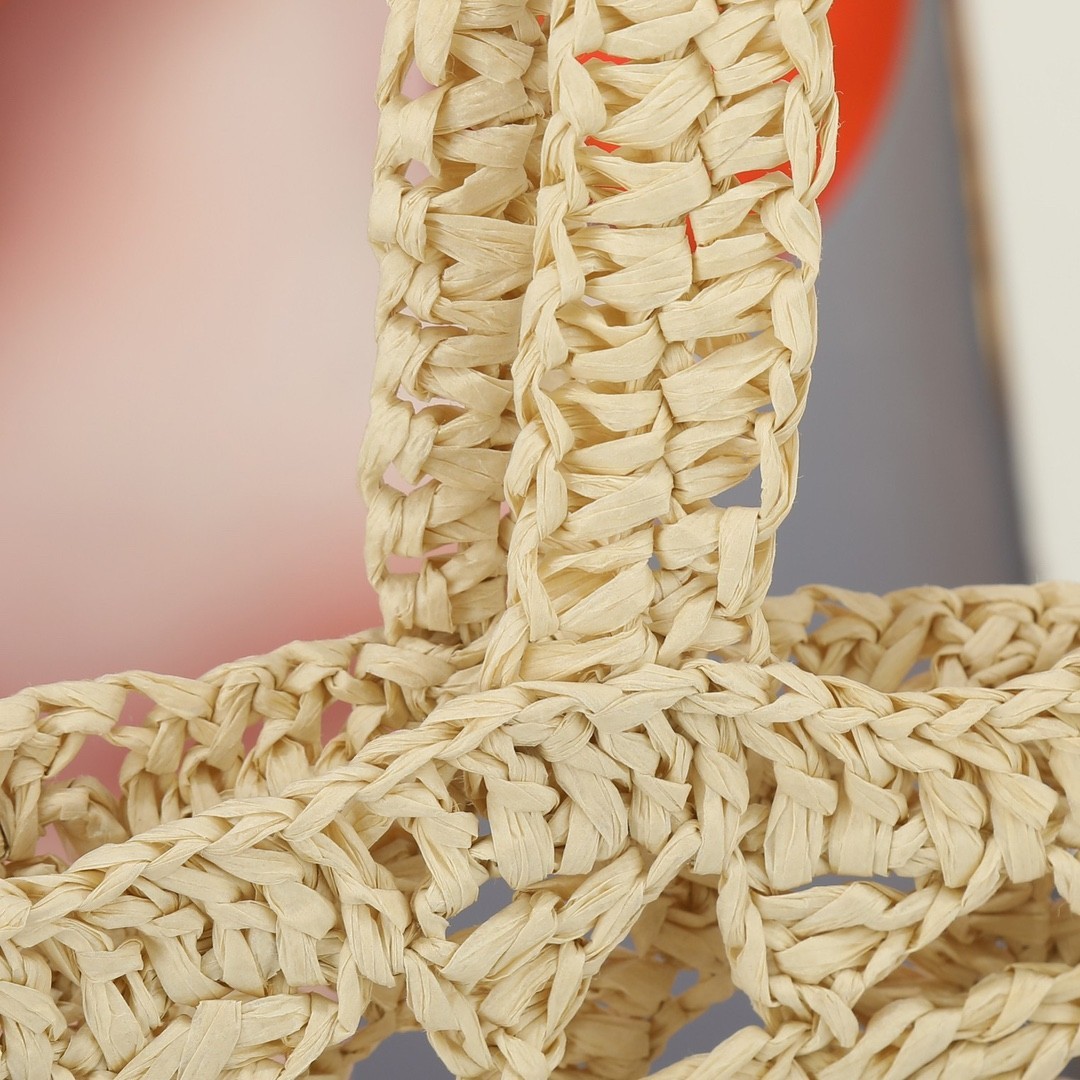 【PRADA旗艦店】プラダ わら編みバッグ 30*31CM