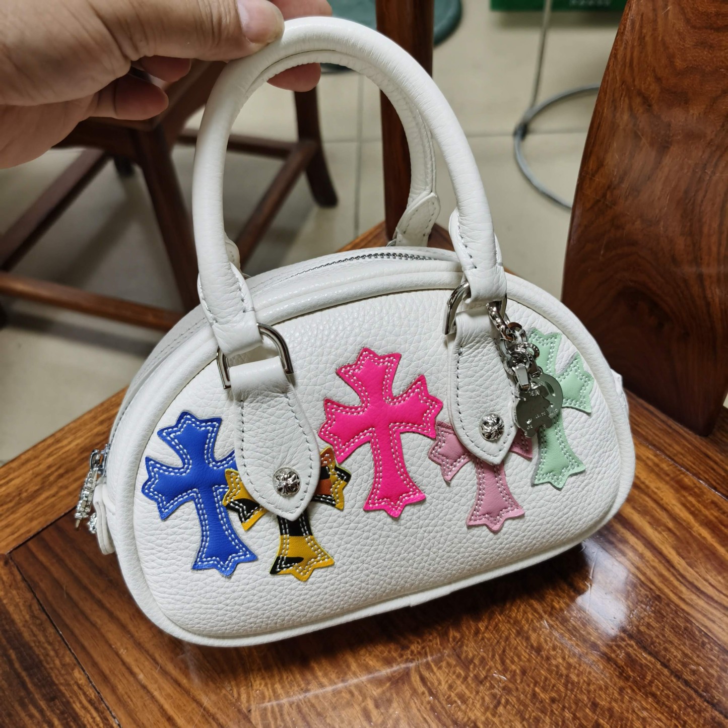 【CHROME HEARTS旗艦店】クロムハーツ ボウリングバッグ ショルダーバッグ