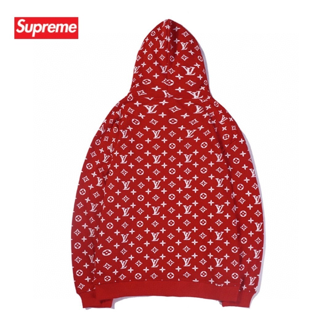 【LOUIS VUITTON x SUPREME】 パーカー 男女兼用 ご好評に付き再入荷！