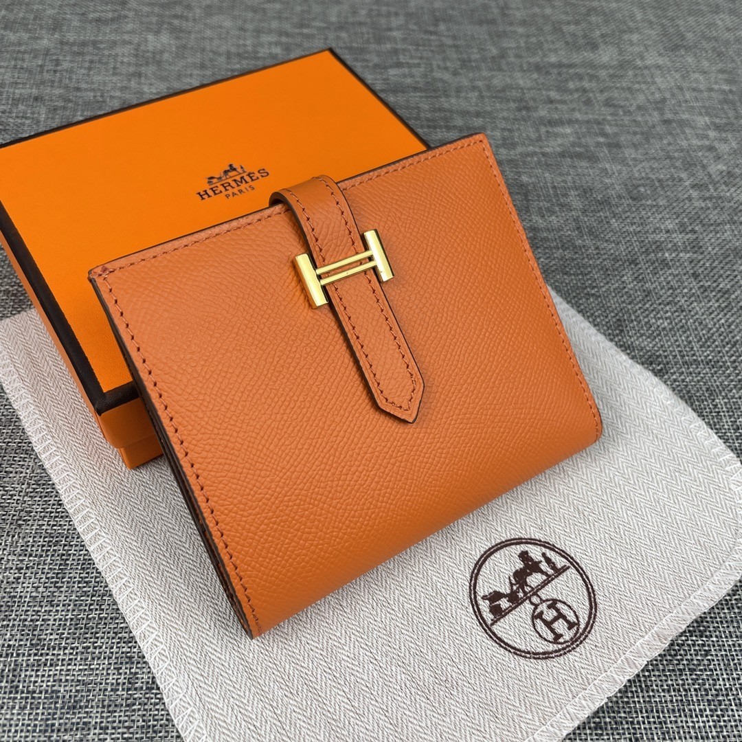 【HERMES旗艦店】エルメス 財布 ゴールド シルバー 12カラー