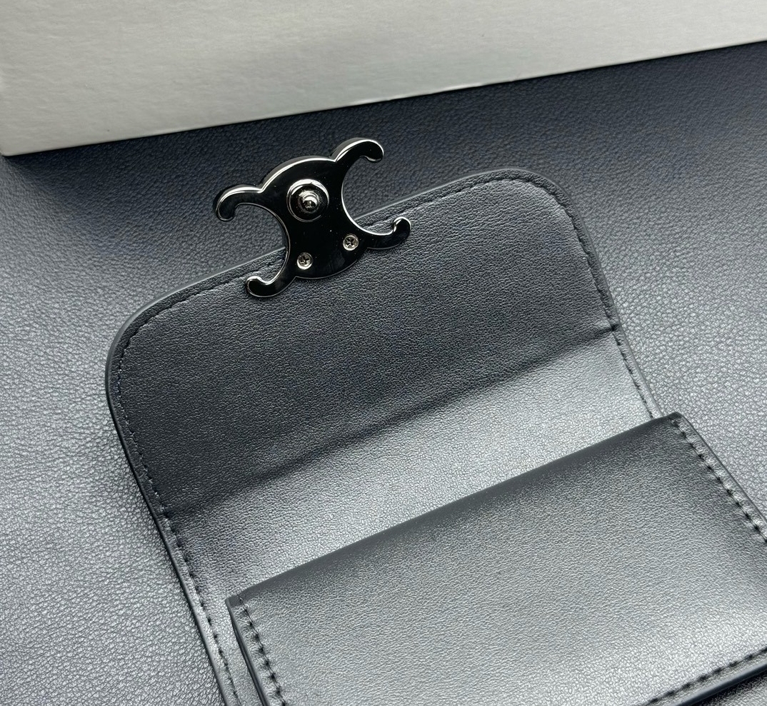 CELINE セリーヌ 凱旋門トリフォールド財布 10.5*9*3cm