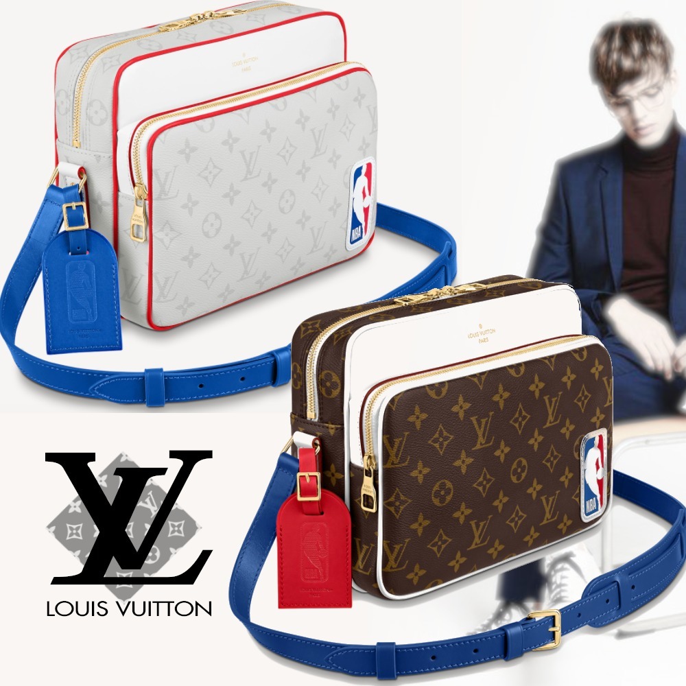 ♯LVXNBA*レア*【VUITTON】入手困難！上品スポーティ☆MESSENGER M45584M45583
