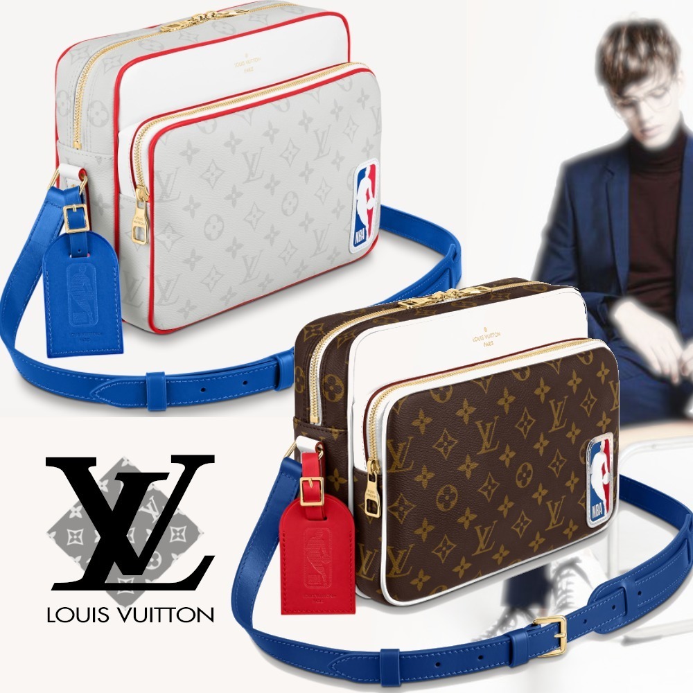 ♯LVXNBA*レア*【VUITTON】入手困難！上品スポーティ☆MESSENGER M45584M45583
