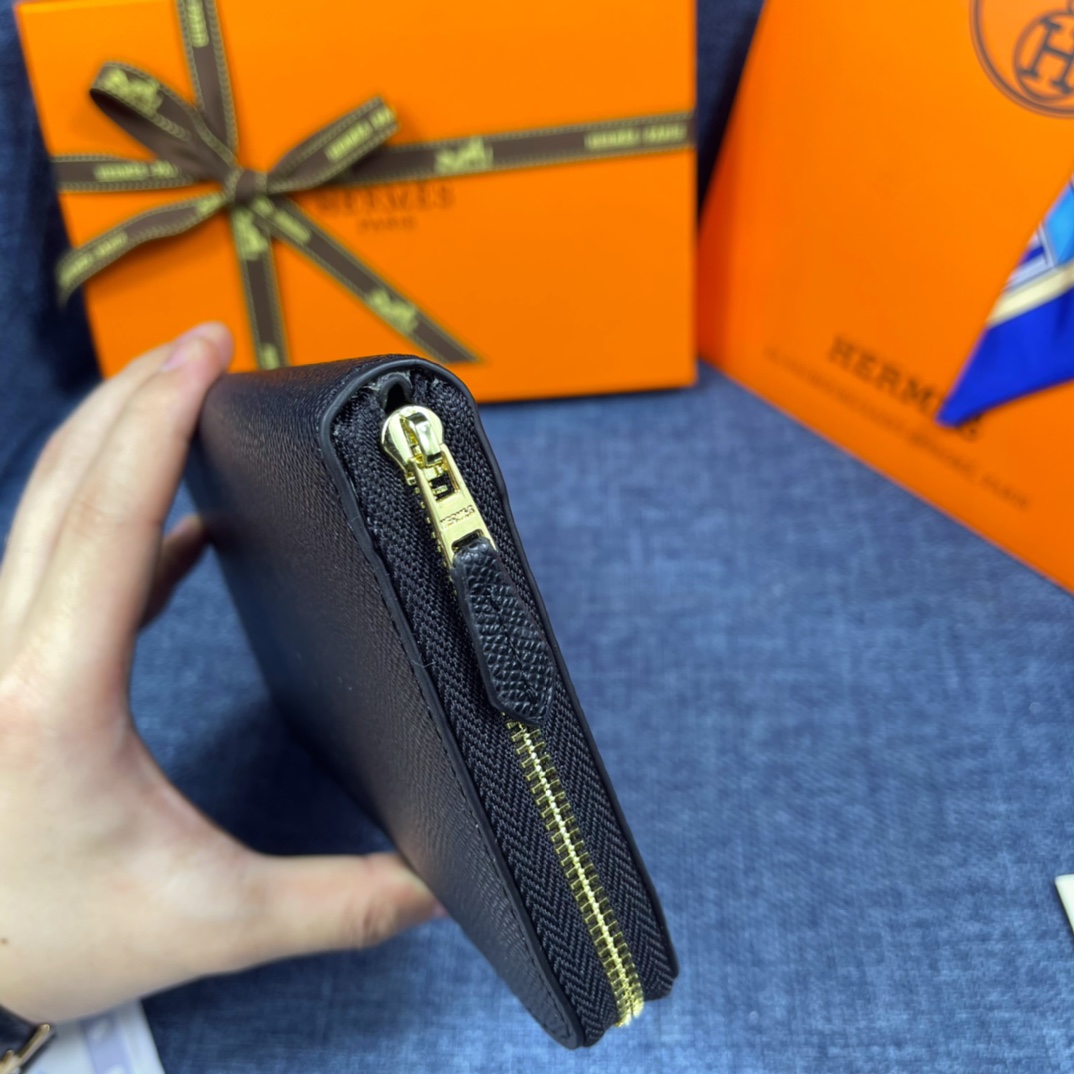 Hermes・レザー コンチネンタルウォレット 財布 折財布