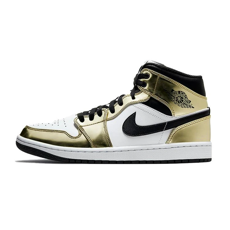 NIKE ナイキ AIR JORDAN 1 MID SE 'METALLIC GOLD' エア ジョーダン ワン ミッド スペシャルエディション  メタリック ゴールド メンズ レディース スニーカー METALLIC GOLD/BLACK-WHITE メタリックゴールド/ブラック ホワイト【海外展開 日本未入荷】