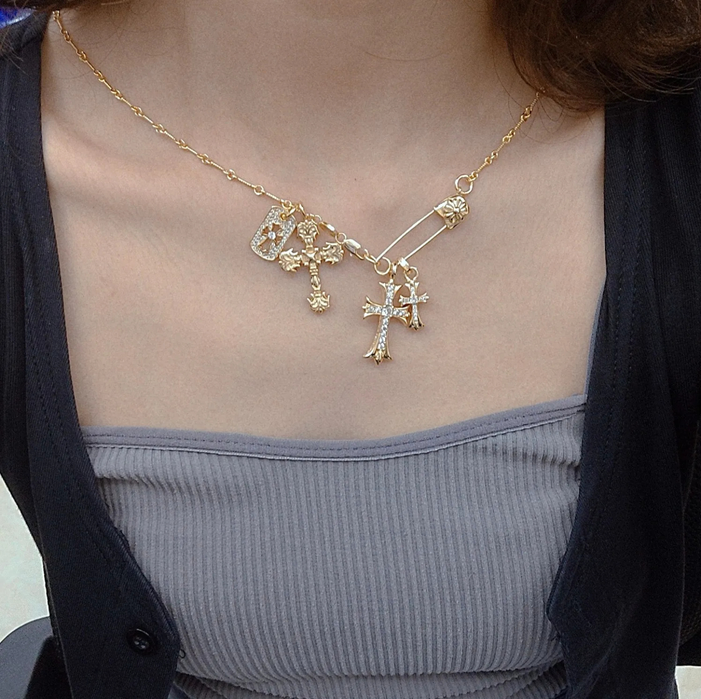 【CHROME HEARTS】ネックレス、新しいネックレス万能シンプルファッションオーナメント