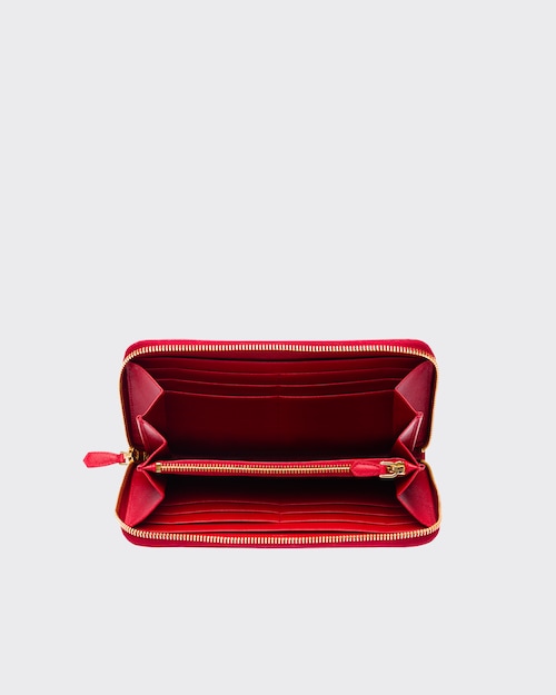 サフィアーノトライアングル ジップアラウンド長財布