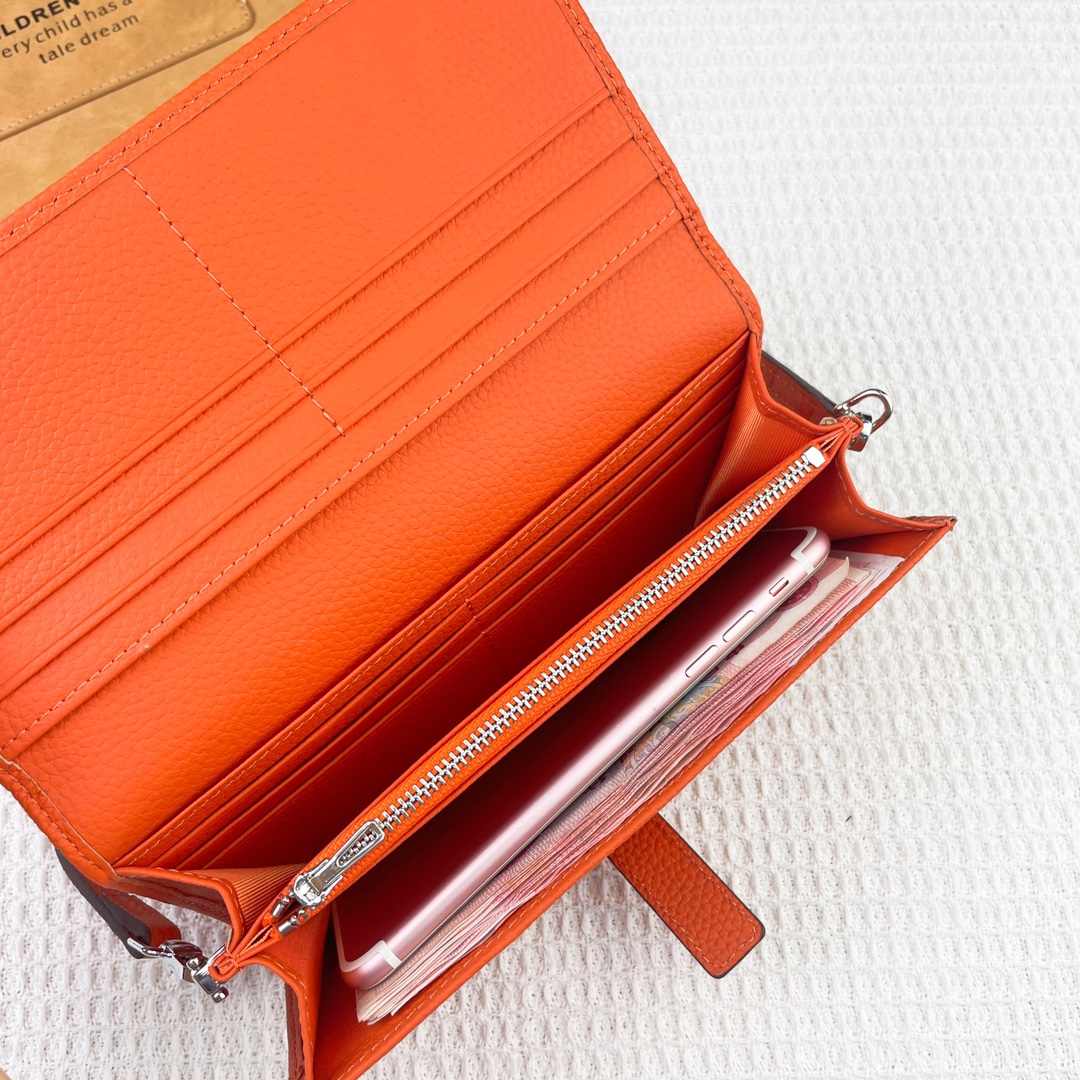 Hermes・レザー コンチネンタルウォレット 財布 折財布