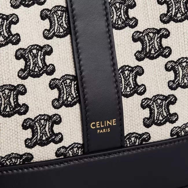 スモール バケット / トリオンフの刺繍入りテキスタイル