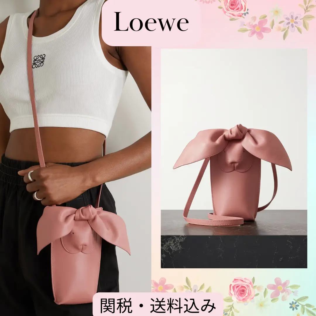 LOEWE ロエベ バニー ミニ レザー クロスボディバッグ うさぎ年