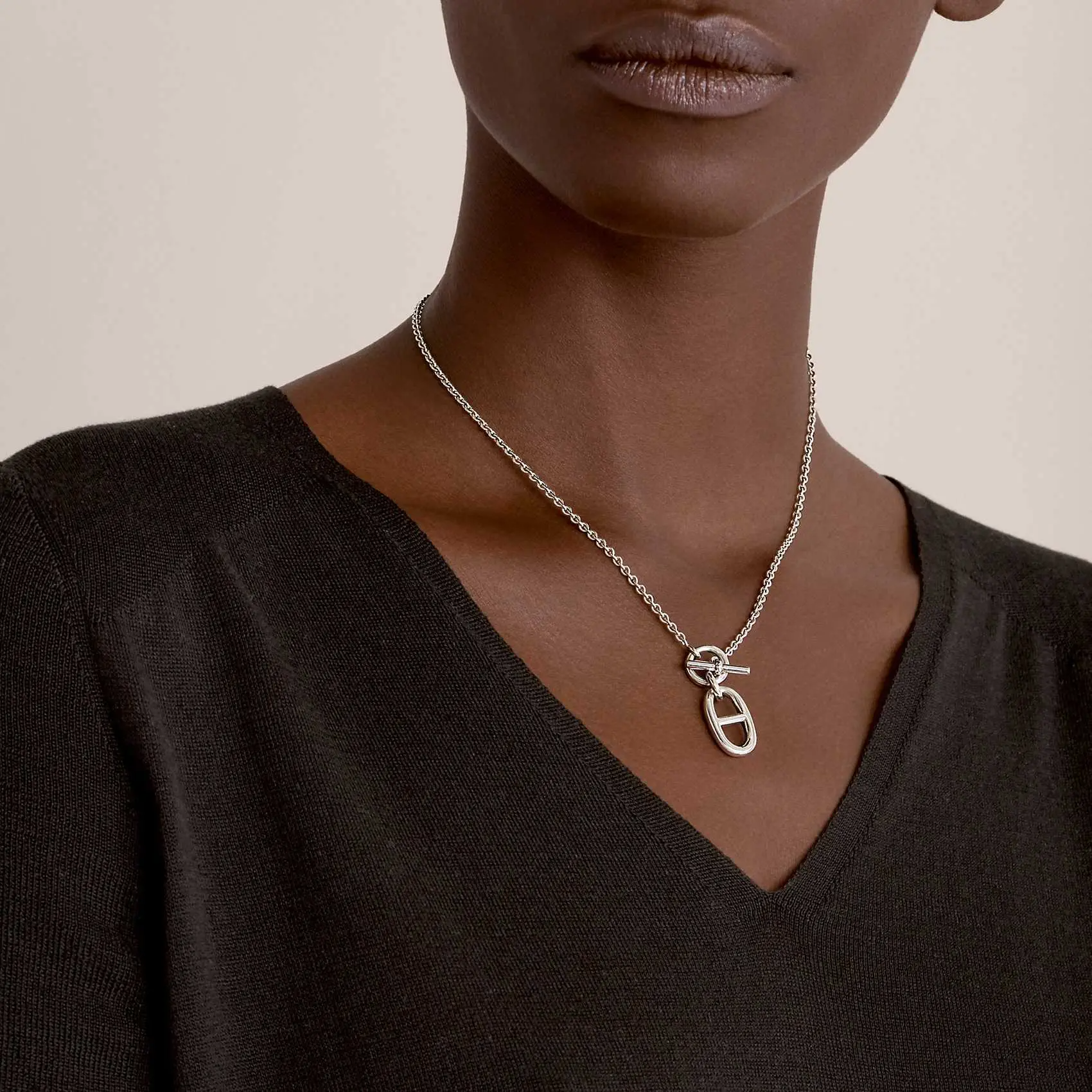 ◆HERMES◆エルメス Chaine d'ancre pendant ペンダント