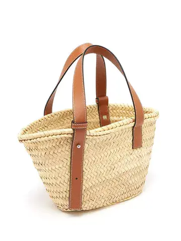 [ロエベ]ロゴ入りバスケットキャリーオールバッグ