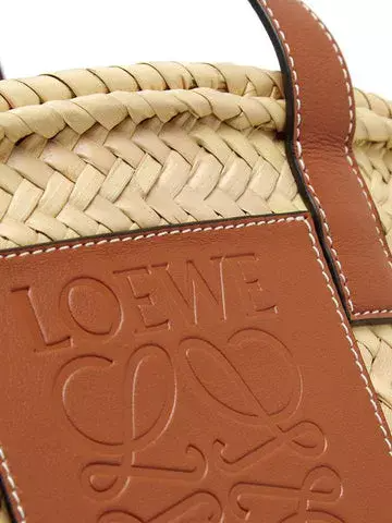 [ロエベ]ロゴ入りバスケットキャリーオールバッグ