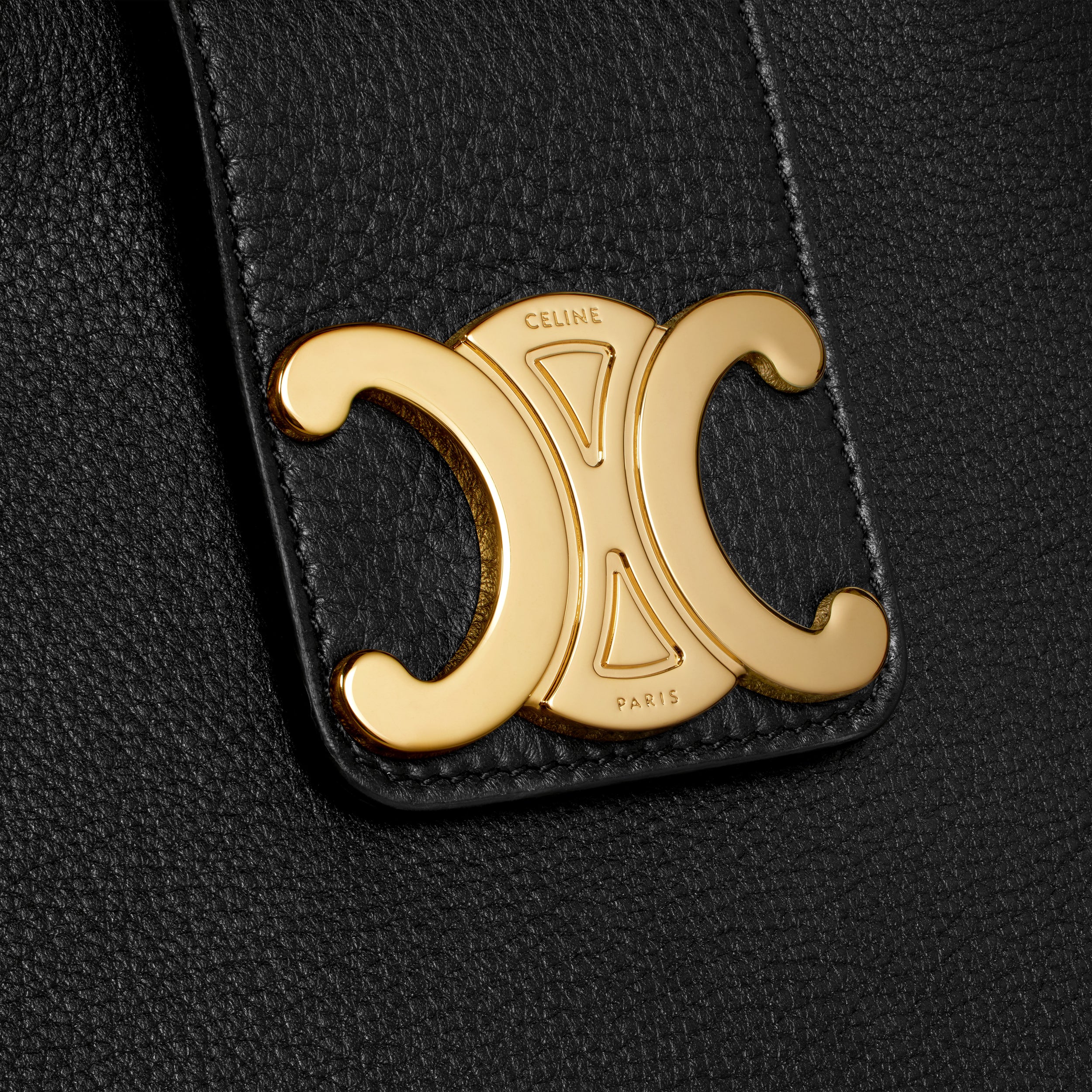 ミディアム アポリーヌ バッグ / サプルカーフスキン ブラック