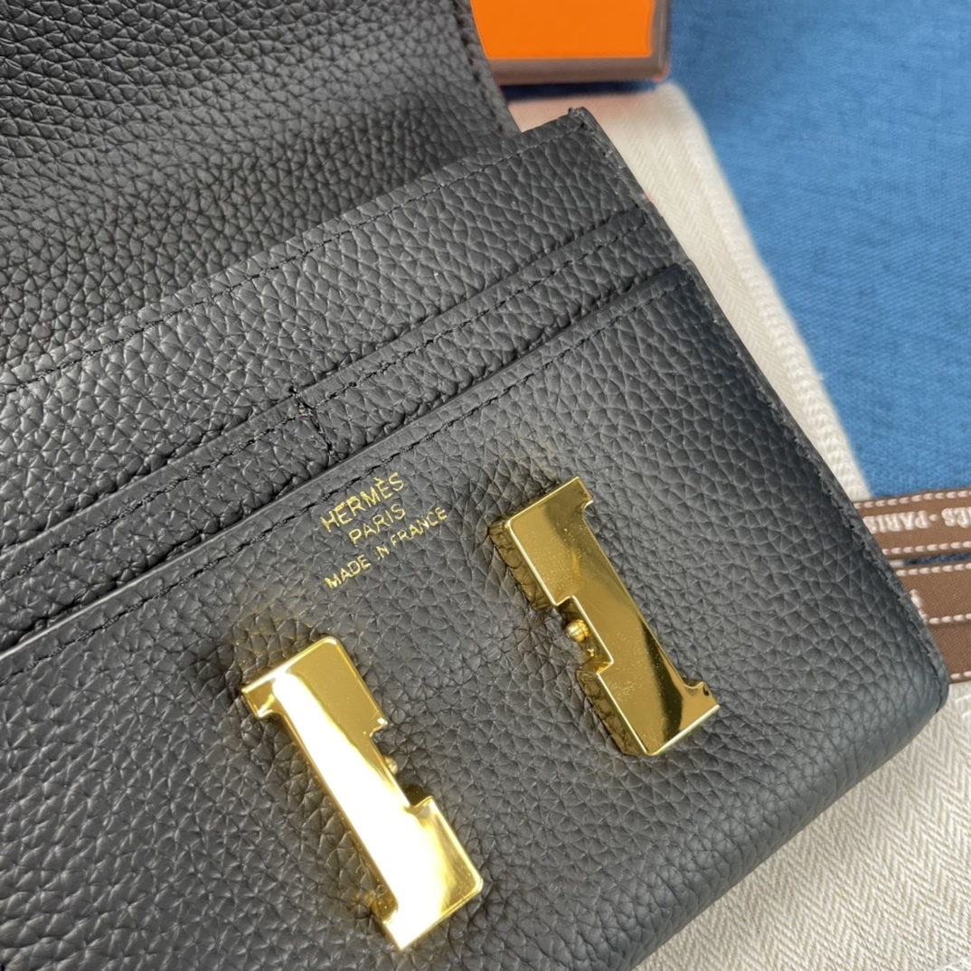 Hermes・レザー コンチネンタルウォレット 財布 折財布