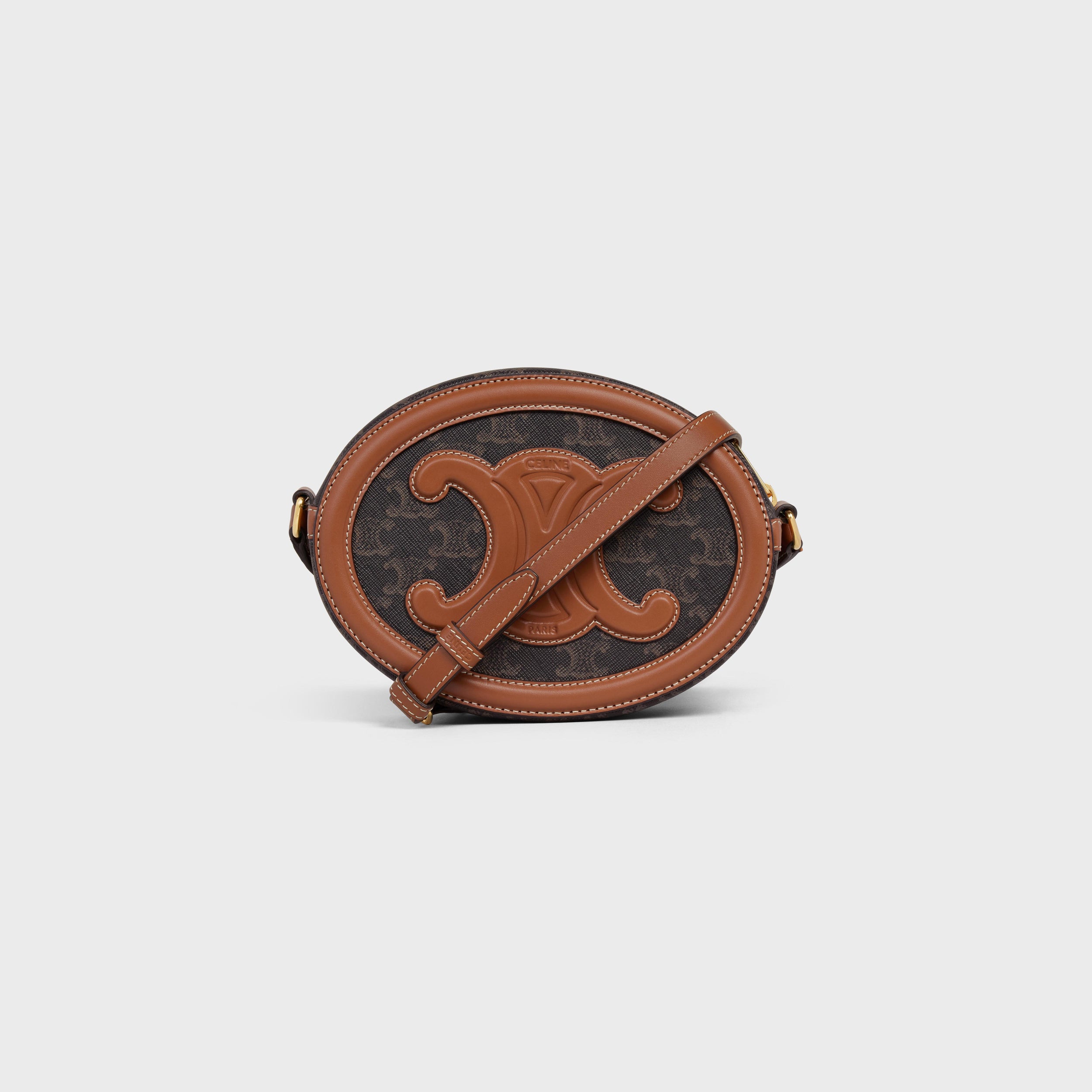 オーバルバッグ キュイル トリオンフ / トリオンフキャンバス＆カーフスキン