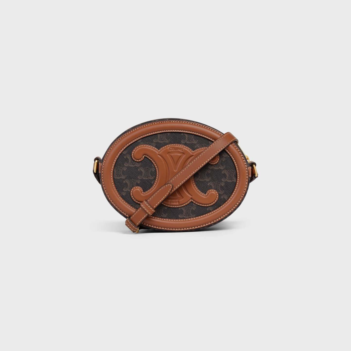 オーバルバッグ キュイル トリオンフ / トリオンフキャンバス＆カーフスキン