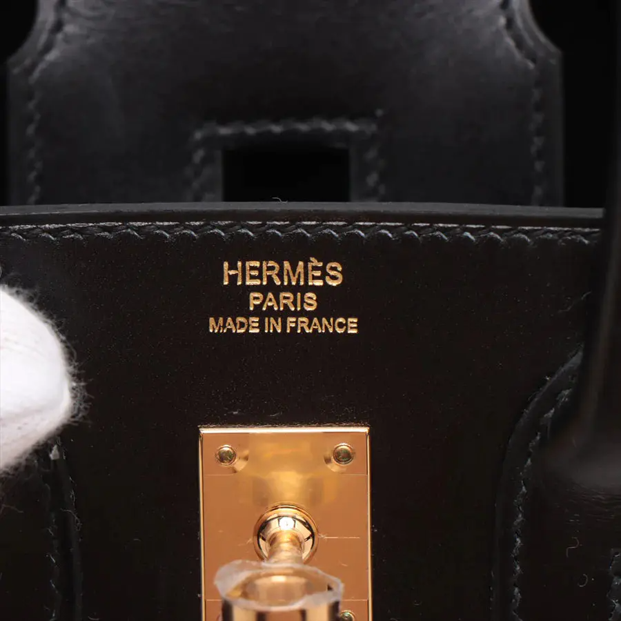 HERMES エルメス バーキン25 セリエ ヴォ―タデラクト ブラック ゴールド金具