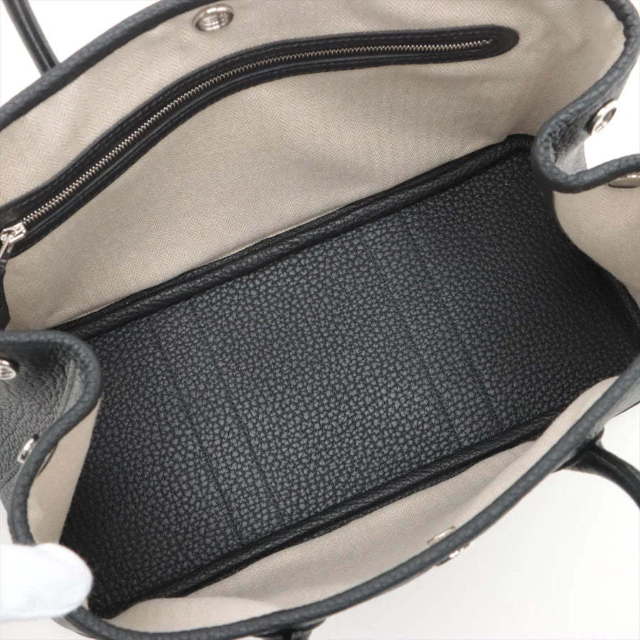 エルメス ガーデンパーティTPM カントリー ブラック シルバー金具
