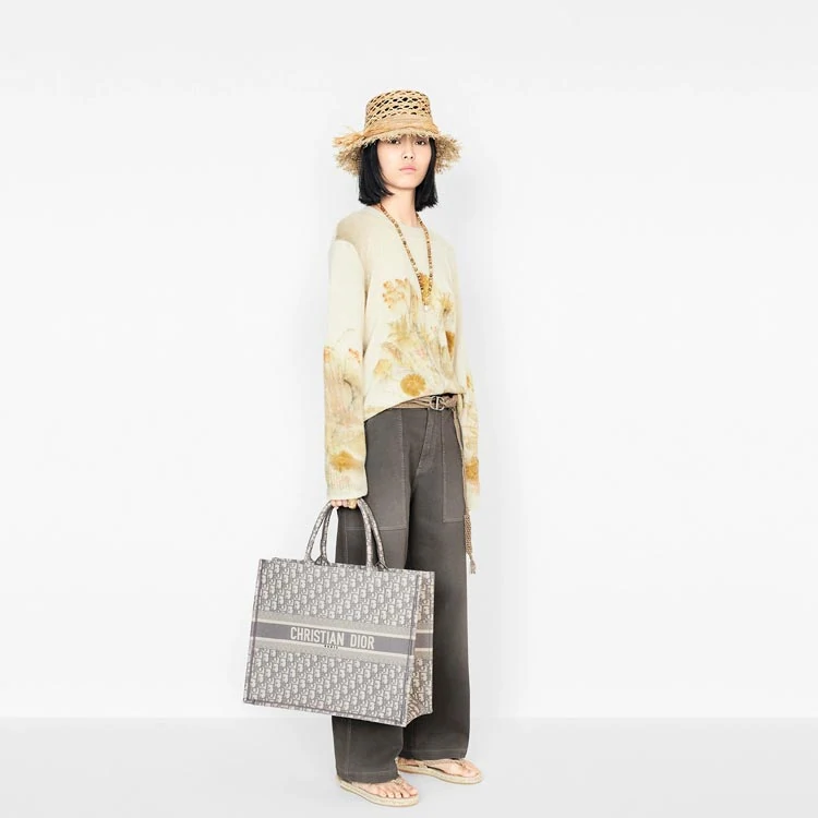 【代金引換】“DIOR BOOK TOTE” “ディオール オブリーク” トートバッグ