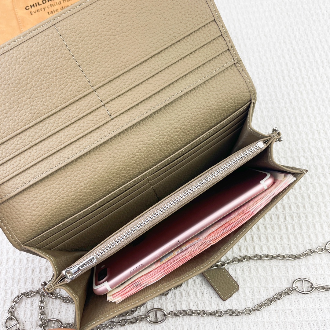 Hermes・レザー コンチネンタルウォレット 財布 折財布