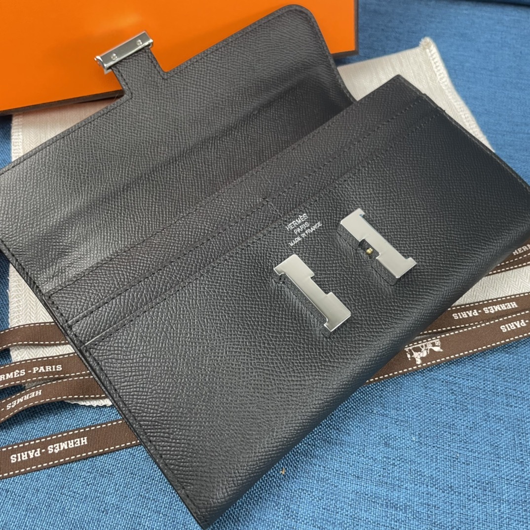 Hermes・レザー コンチネンタルウォレット 財布 折財布