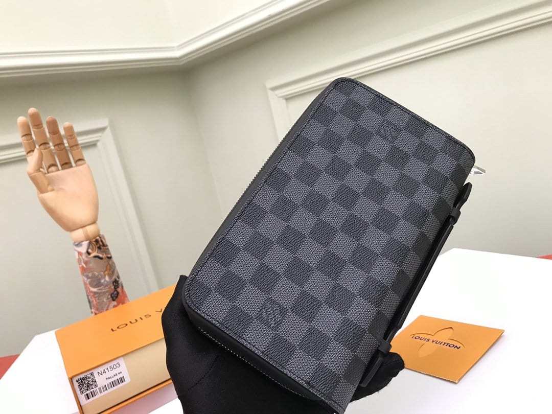 LOUIS UITTON ダミエ グラフィットZIPPY XLウォレットN41503
