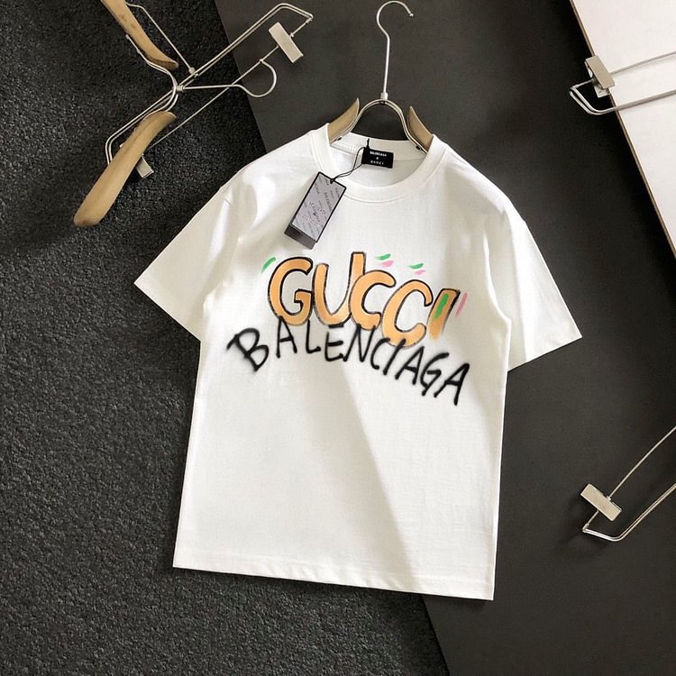 【Gucci ✖️ BALENCIAGA 】（グッチ✖️ バレンシアガ ）半袖 男女兼用