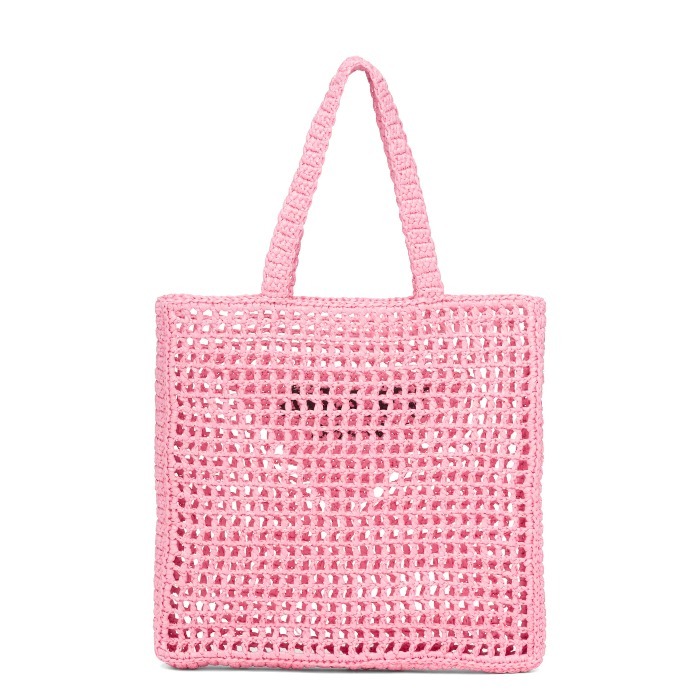 【PRADA】Raffia tote bag ロゴ ラフィア トートバッグ 2022SS新作