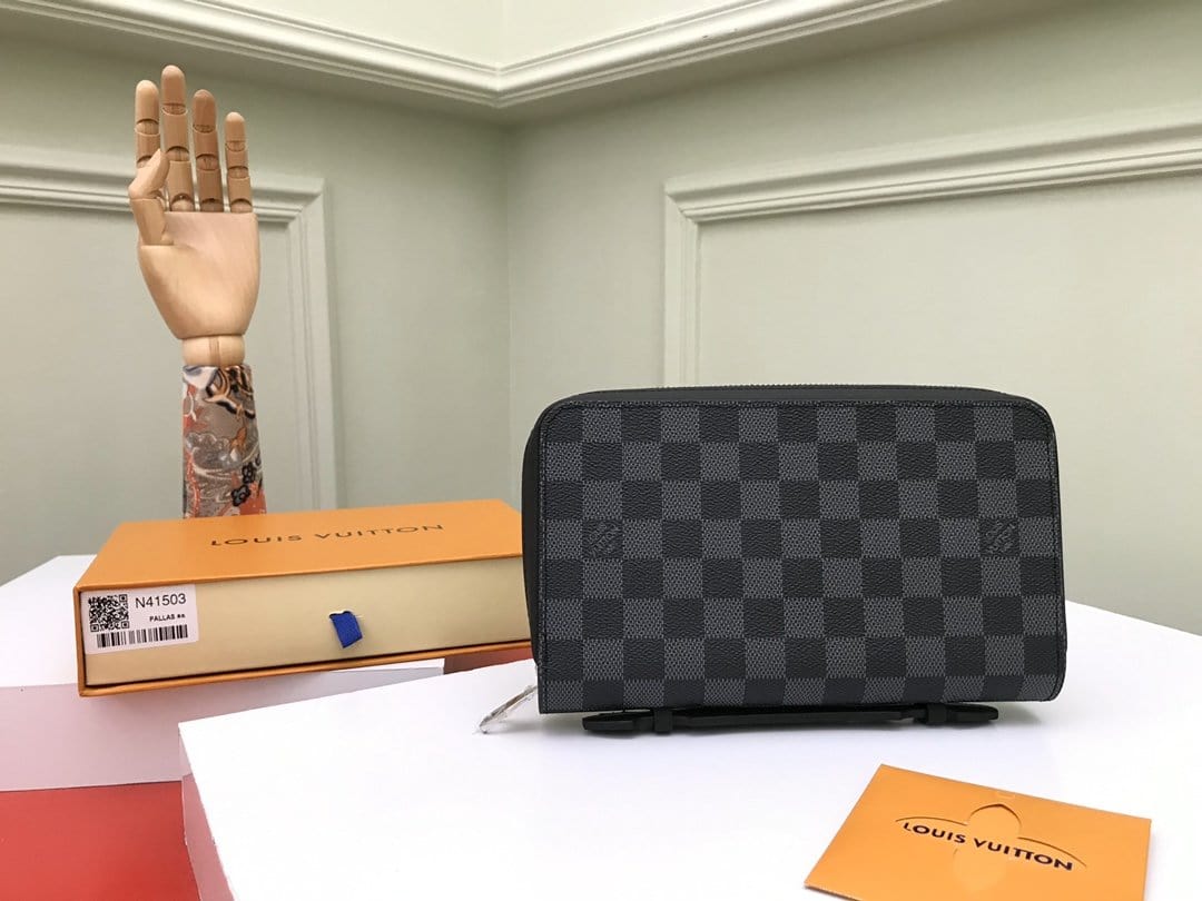 LOUIS UITTON ダミエ グラフィットZIPPY XLウォレットN41503