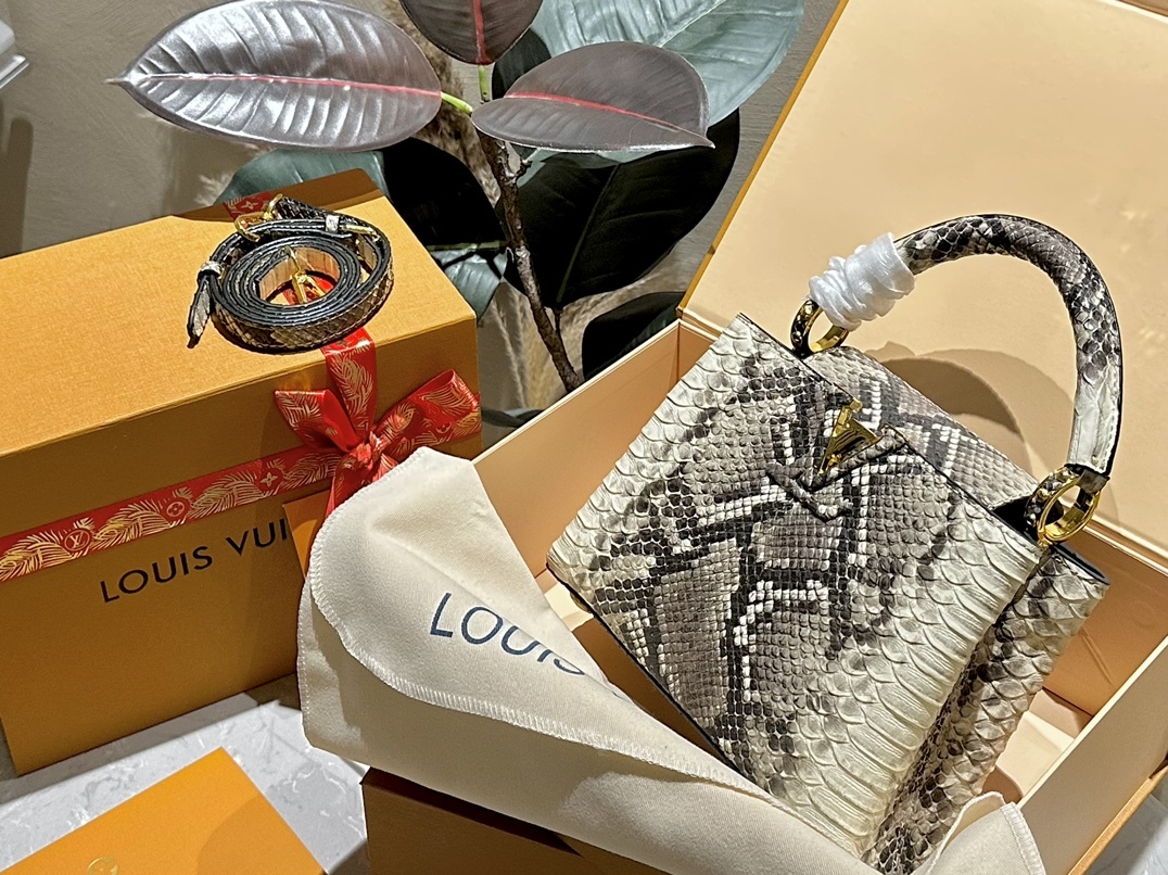 【Louis Vuitton 】カプシーヌのパイソン柄のかっこよさにこだわり、LVはカプシーヌを「レディースバッグ」と位置付ける