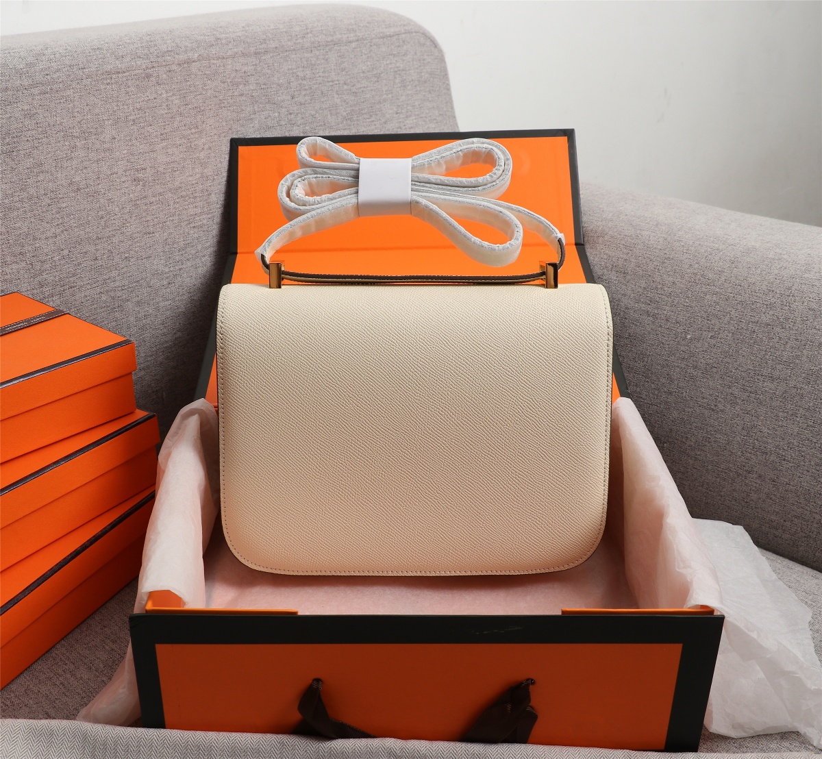 HERMES コンスタンス Ⅲ 19 グラファイト シルバー金具