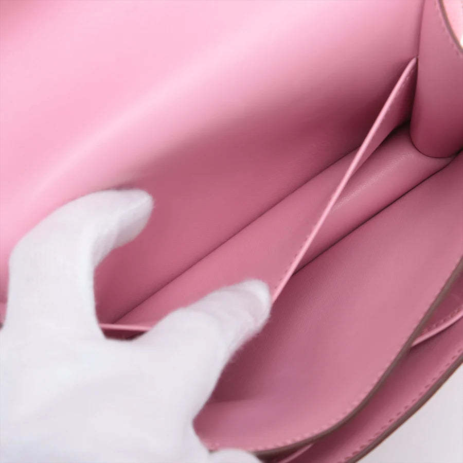 エルメス コンスタンス3 ミニ18 ヴォーエプソン ピンク シルバー金具