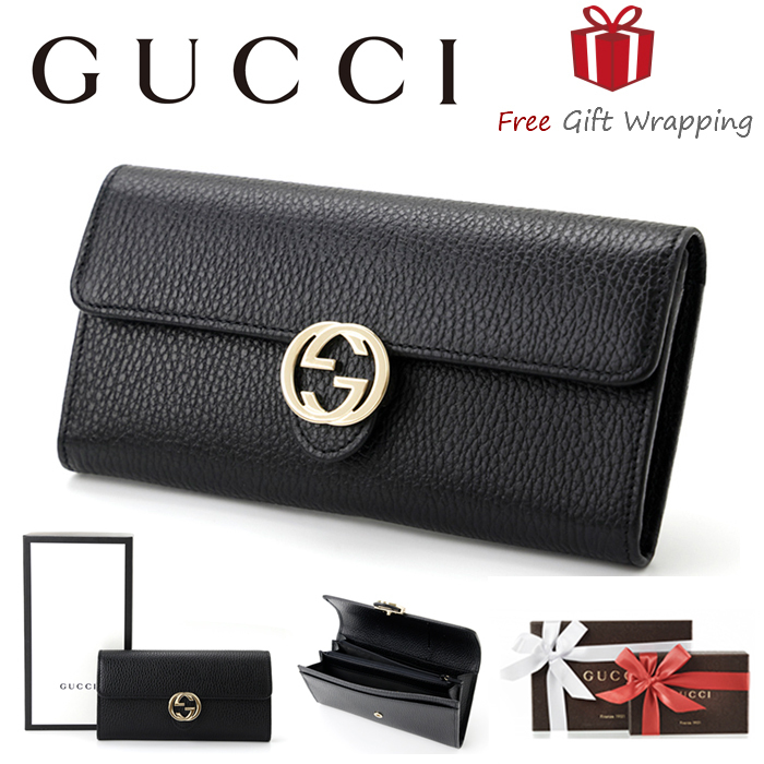 GUCCI シマレザー 長財布 ブラック 615524 ギフトに