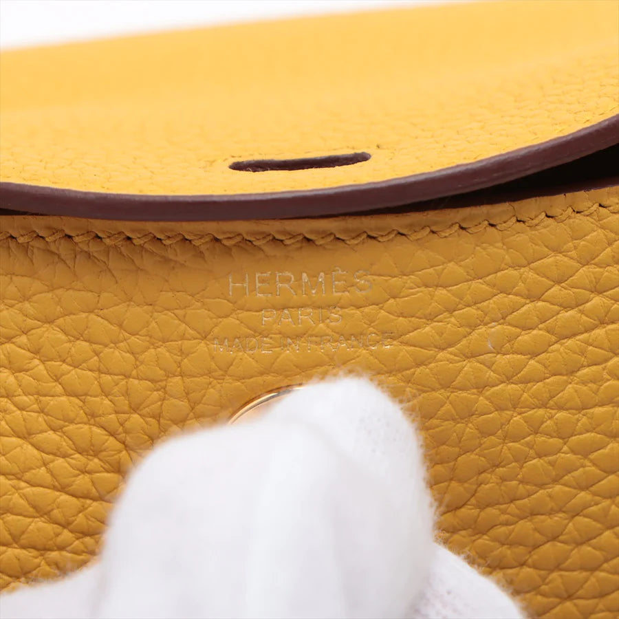 エルメス ミニリンディ トリヨンクレマンス ジョーヌアンブル ゴールド金具