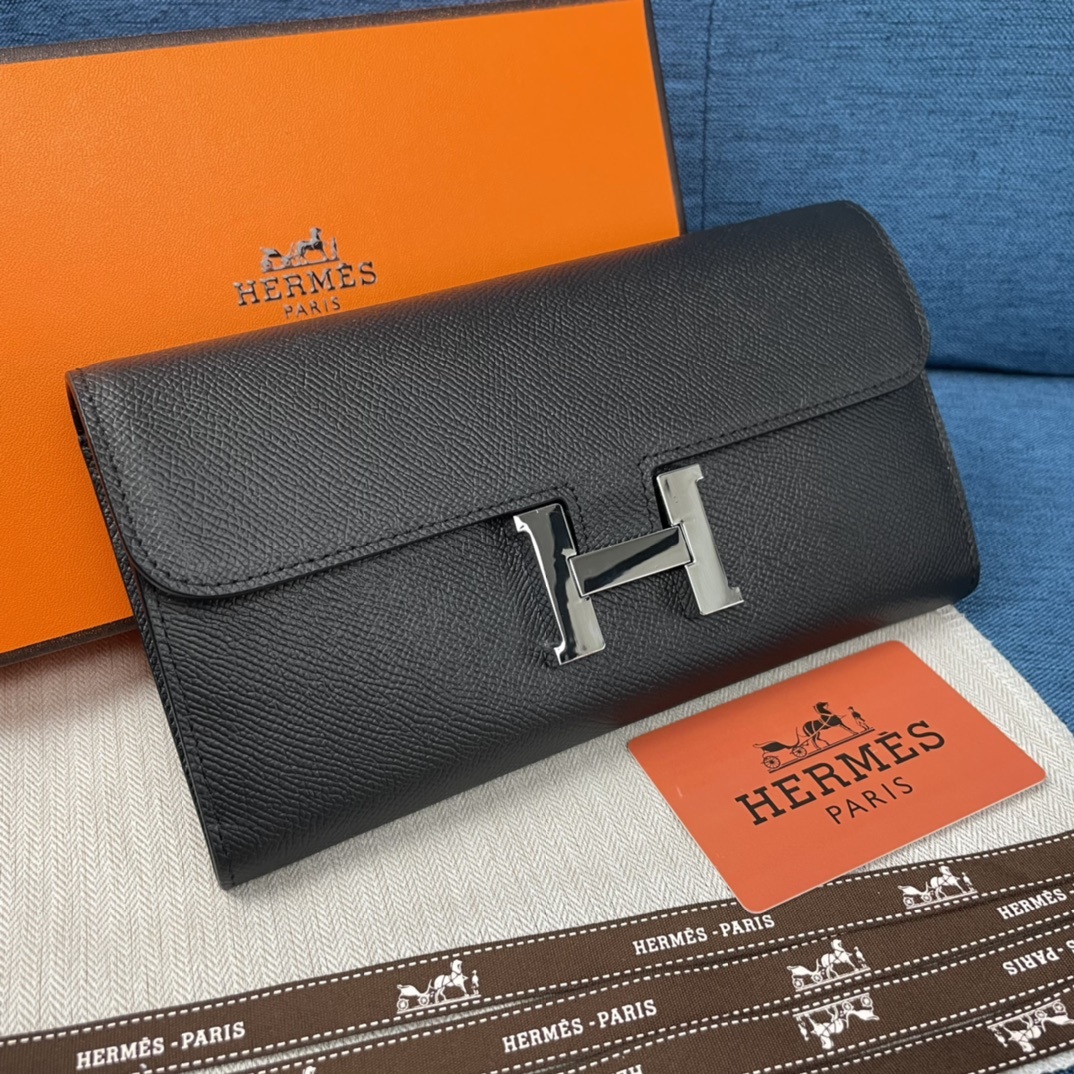 Hermes・レザー コンチネンタルウォレット 財布 折財布