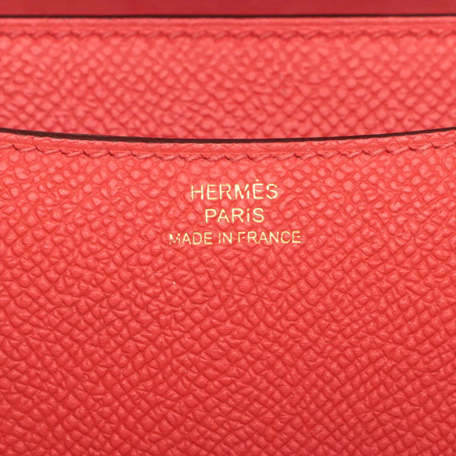 エルメス コンスタンス3 ミニ18 ヴォーエプソン ルージュクー ゴールド金具