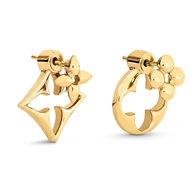 人気！すぐ届く！【LOUIS VUITTON】ゴールド フラワー ピアス