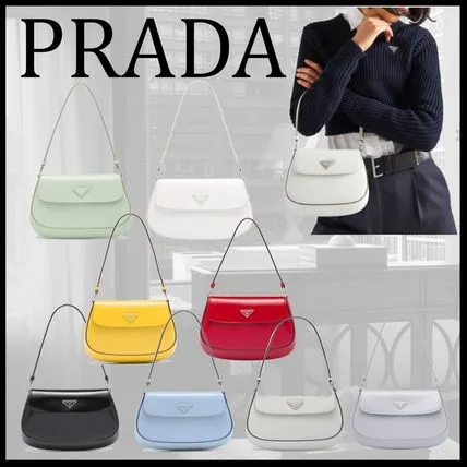 【prada】クレオ-ブラッシュドレザー-ショルダーバッグ