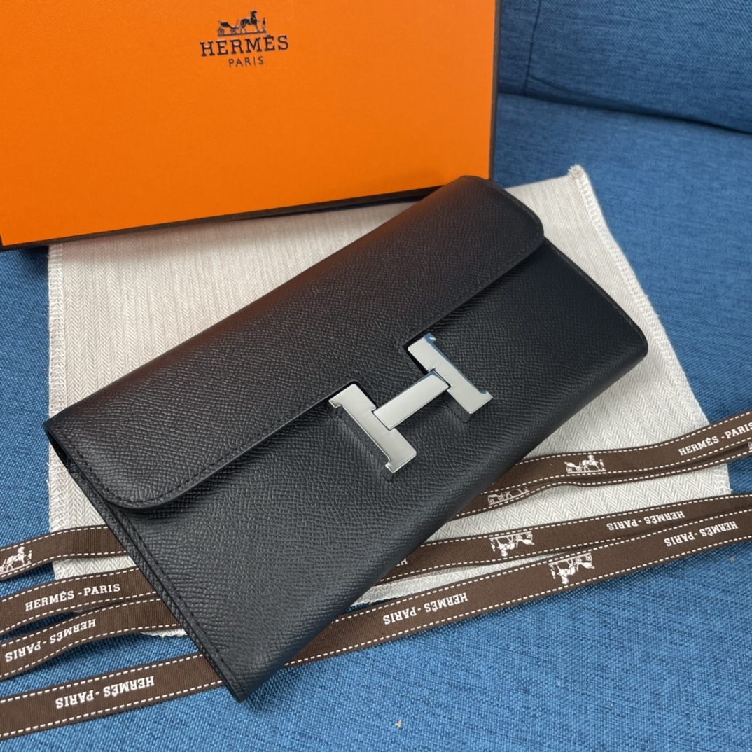 Hermes・レザー コンチネンタルウォレット 財布 折財布