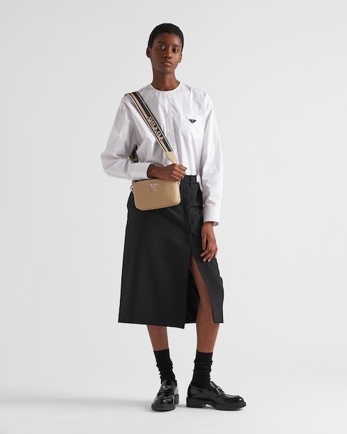 ★PRADA直営店★スモール レザー ショルダーバッグ